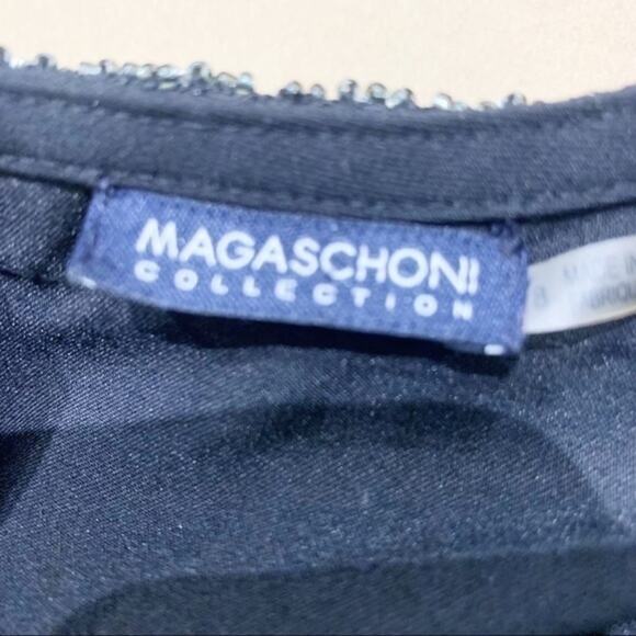 Magaschoni Collection Black Sheath Dress Size 8 - Picture 13 of 16